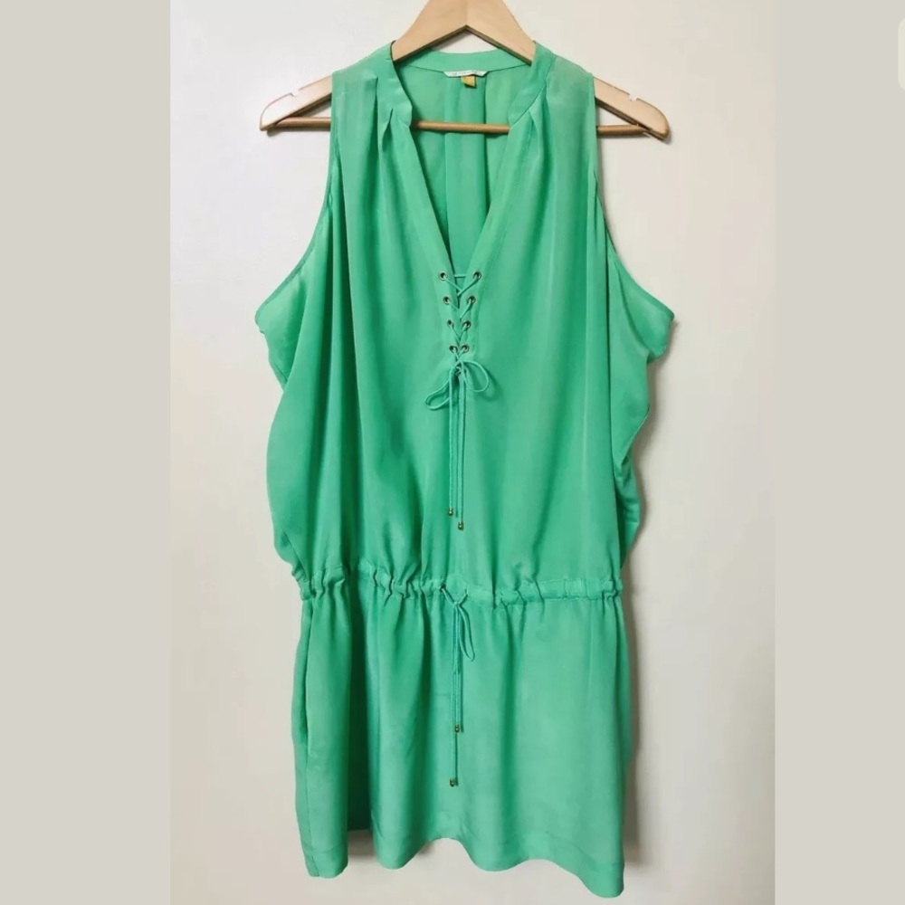 Leifsdottir Birch Leaf Silk Blouson Dress